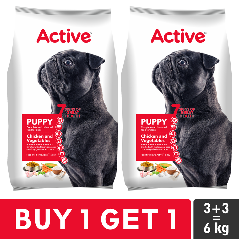Active Chicken and Vegetables Puppy Dog Dry Food (Buy 1 Get 1) image 10