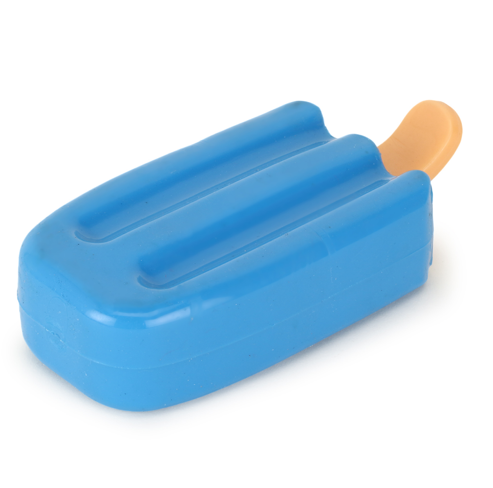 Basil Ice Cream Shaped Cool Lick Silicon Chew Toy for Dogs (Blue) image 4