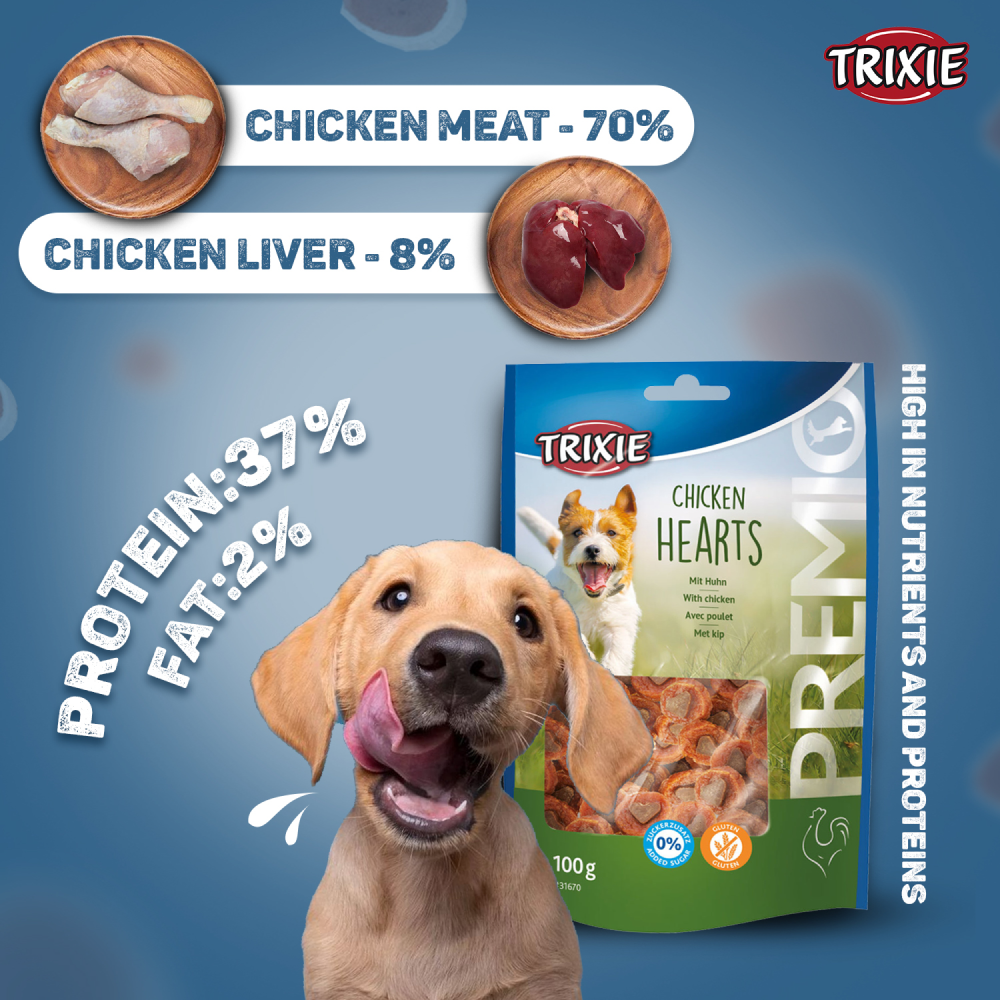 Trixie Premio Chicken Hearts Dog Treats image 5