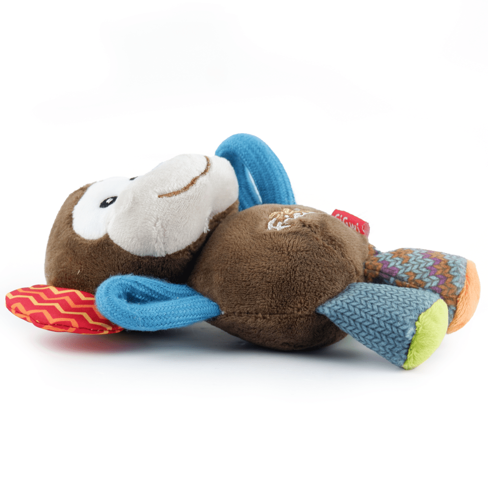 GiGwi Plush Friendz Monkey Squeaker Inside Plush Toy for Dogs image 5