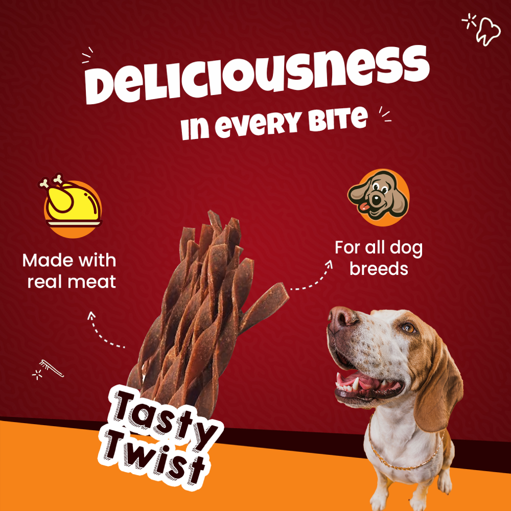 Goofy Tails Chicken Twists Dog Treats image 6