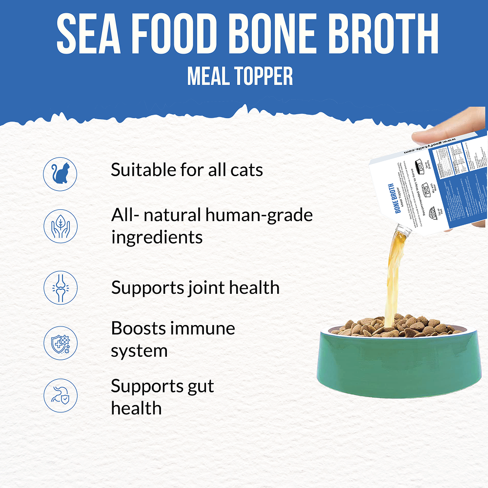 Goofy Tails Seafood Bone Broth for Cats image 8