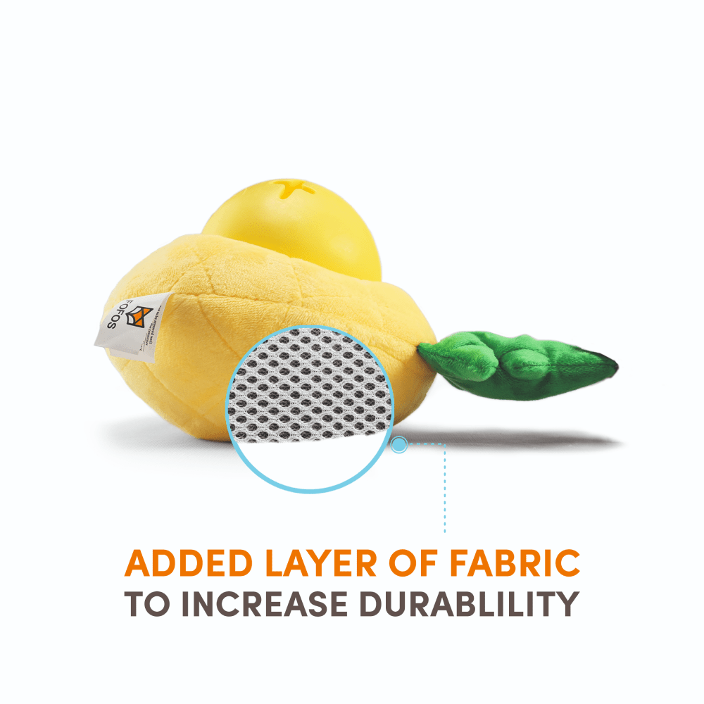 Barkbutler x Fofos Pineapple Treat Toy for Dogs (Yellow) image 4
