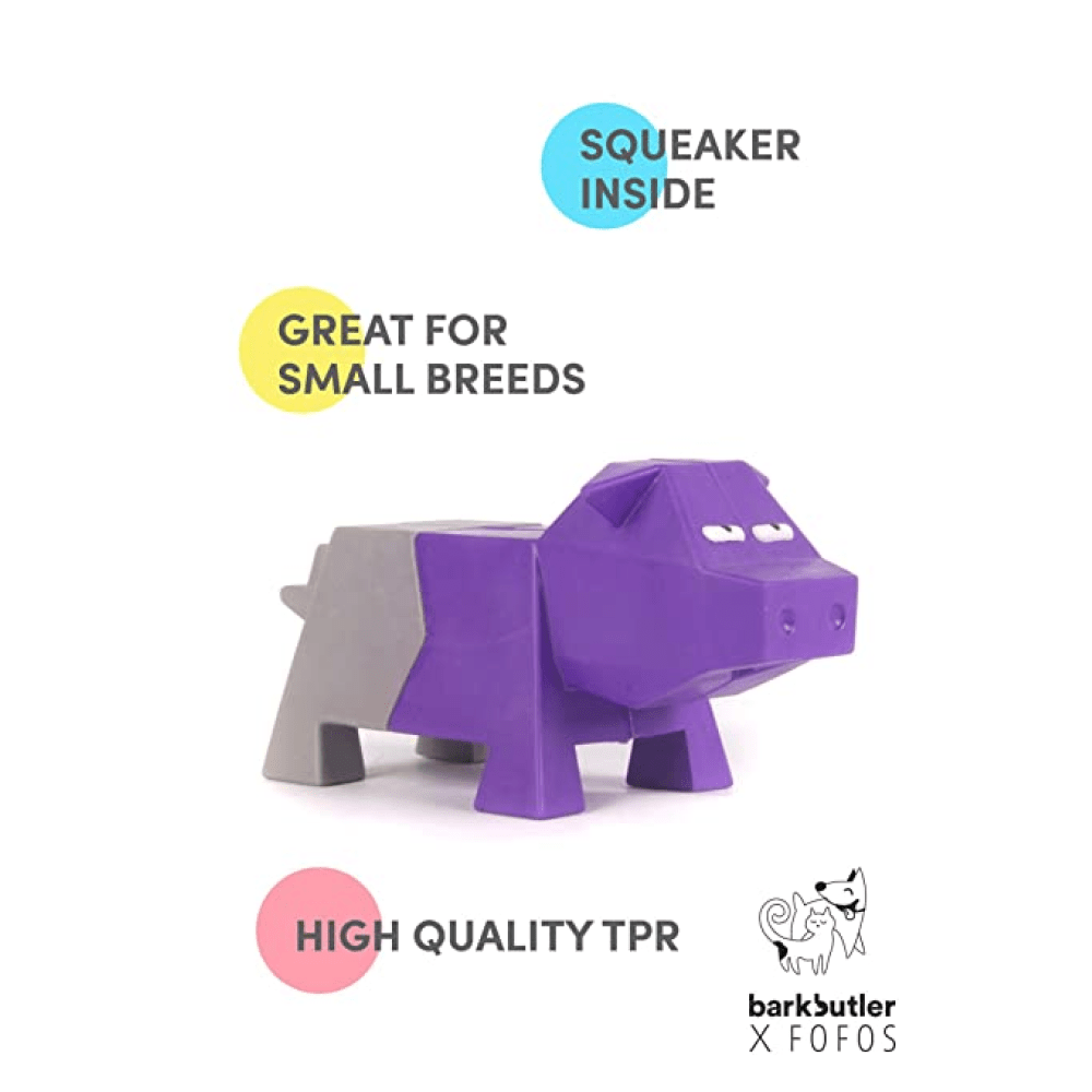 Barkbutler x Fofos Comic Farm Pig Toy & Football Chew Toy for Dogs (Pack of 2) image 4
