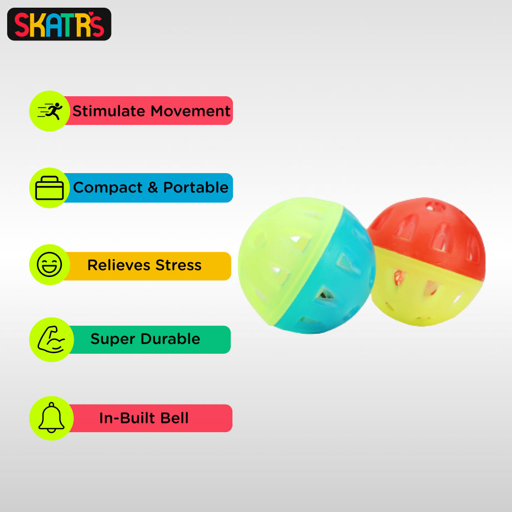 Skatrs Bell Round Toy for Cats (Pack of 2) image 2