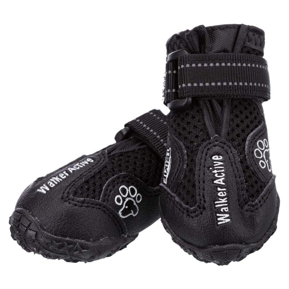 Trixie Walker Active Protective Boots for Dogs (Black,Set of 2) image 2