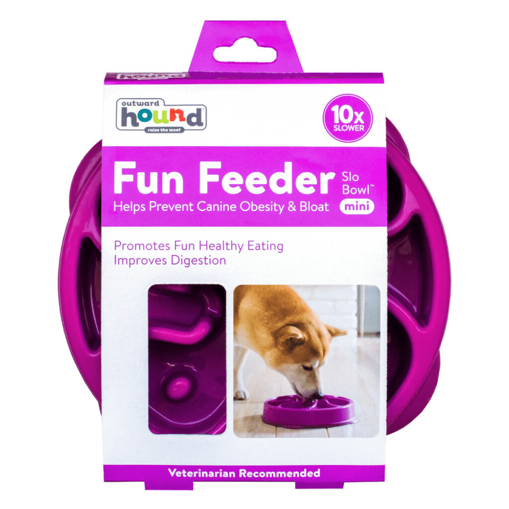 Outward Hound Fun/Slow Feeder for Dogs (Purple) image 2