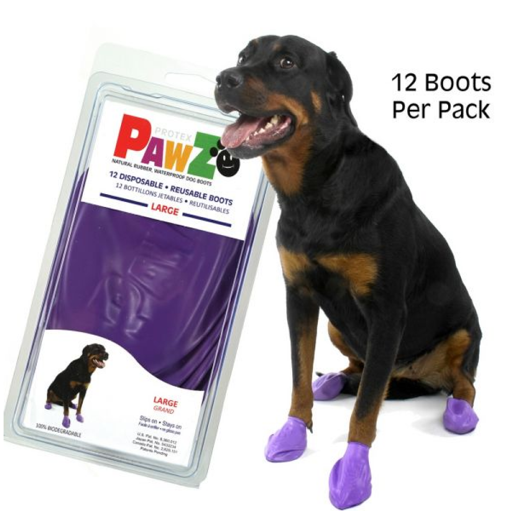 Protex PawZ Disposable and Reusable Boots for Dogs (Purple) image 6