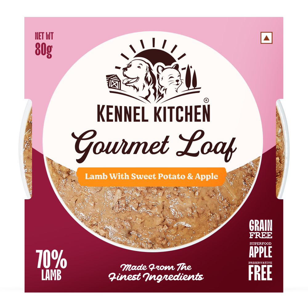 Kennel Kitchen Gourmet Loaf Lamb with Sweet Potato & Apple Puppy & Adult Dog Wet Food (All Life Stage)