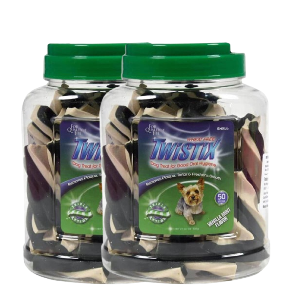 NPIC Twistix Vanilla Mint Canister Dog Treats image 3