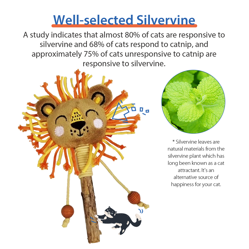 GiGwi Catch and Scratch Eco Line Lion Toy for Cats image 4