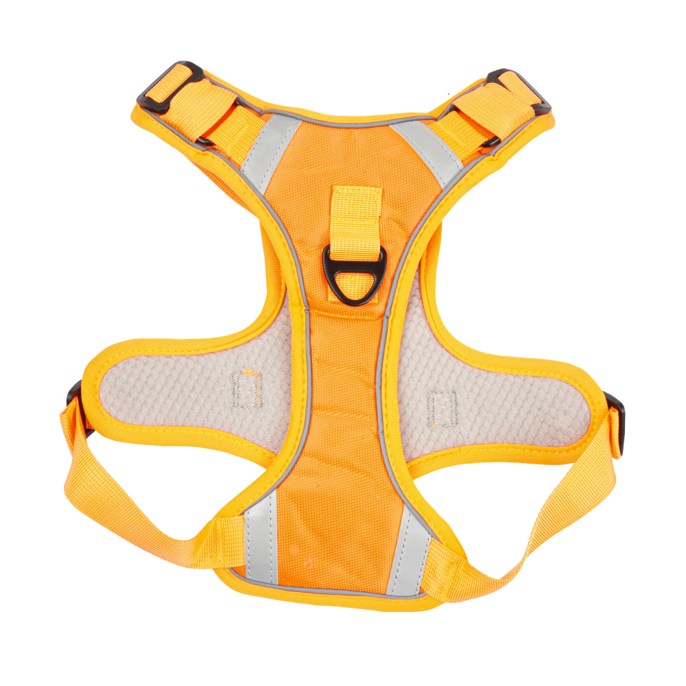 Skatrs Fully Padded Comfort Fiery Reflective Harness for Dogs & Cats (Orange) image 6