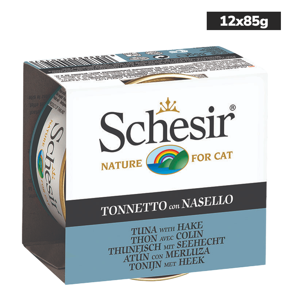 Schesir Tuna Whole Meat with Hake in Jelly Cat Wet Food image 9