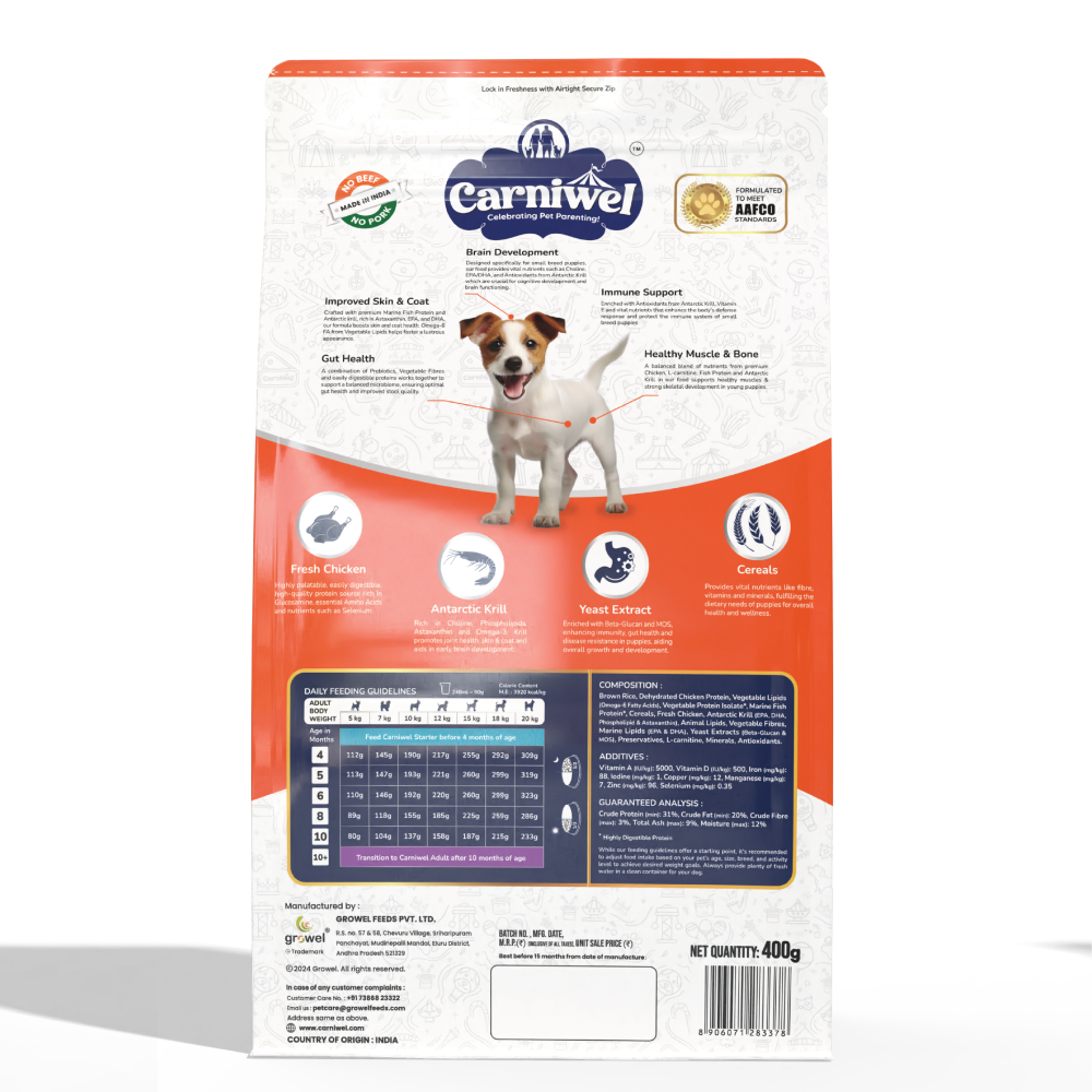 Carniwel Fresh Chicken Kibble Small Breed Puppy Dog Dry Food image 9