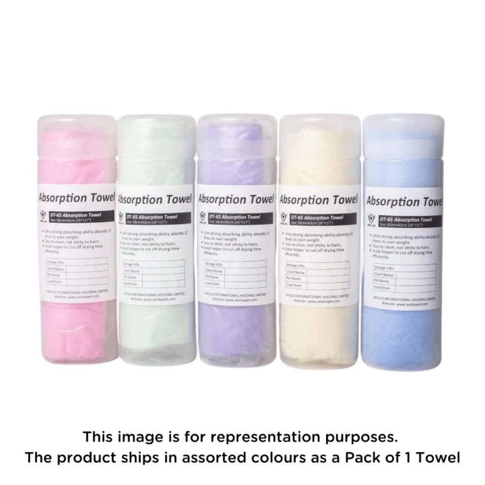 Aeolus Super Dry Absorption Towels for Dogs and Cats (Yellow) image 2