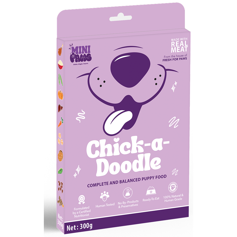 Fresh for Paws Mini Paws Chick A Doodle Puppy Dog Wet Food image 2