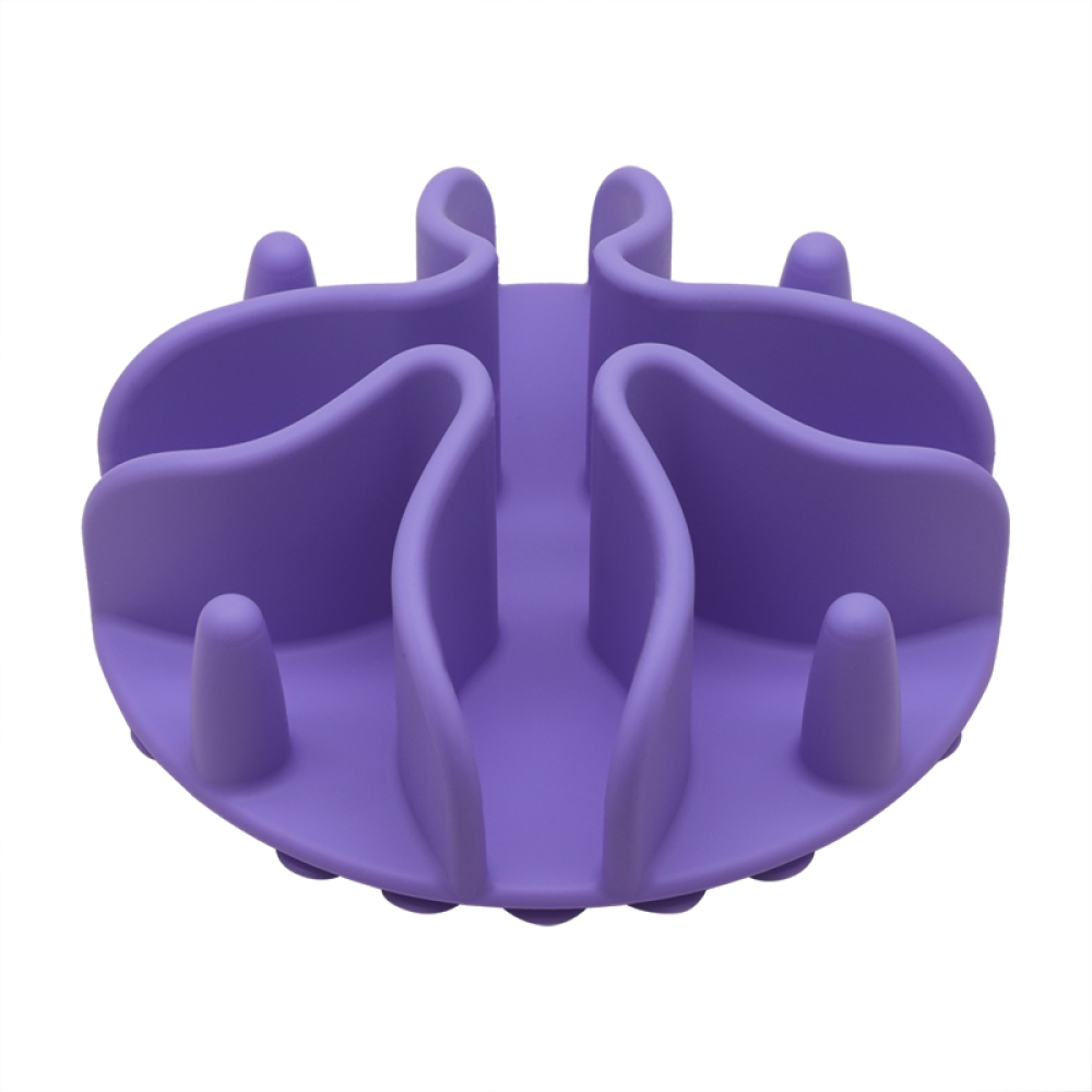 Talking Dog Club Slow Feeder Bowl Attachment for Dogs and Cats (Purple)