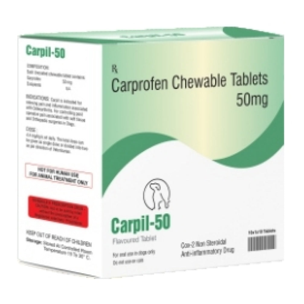 Sihil Carpil 50mg Tablets (Carprofen) for Dogs