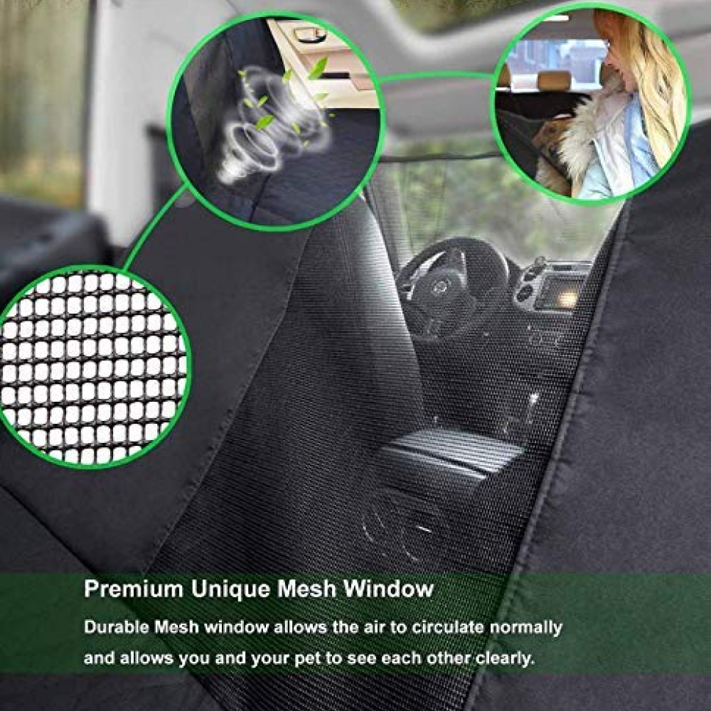 Fluffy's Kozi Pet Hatchback Car Seat Cover for Dogs and Cats (Black) image 5