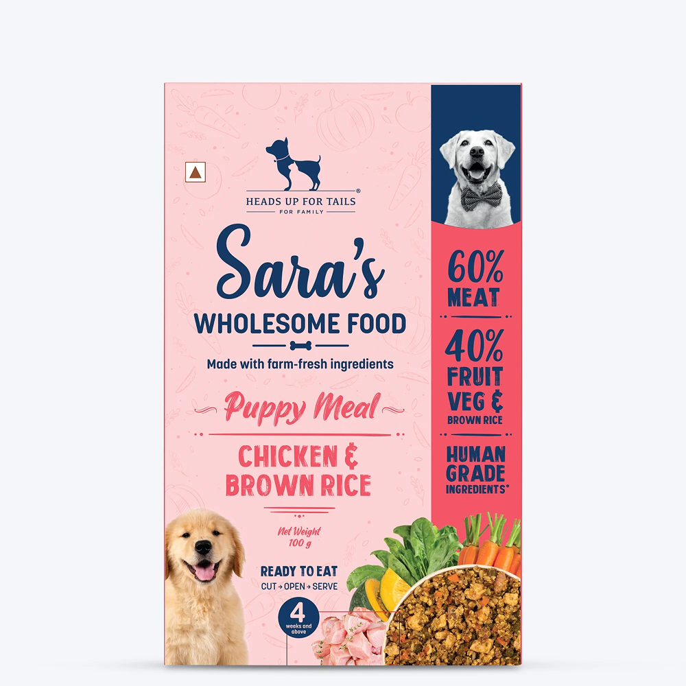 HUFT Sara's Wholesome Chicken and Brown Rice Puppy Dog Wet Food