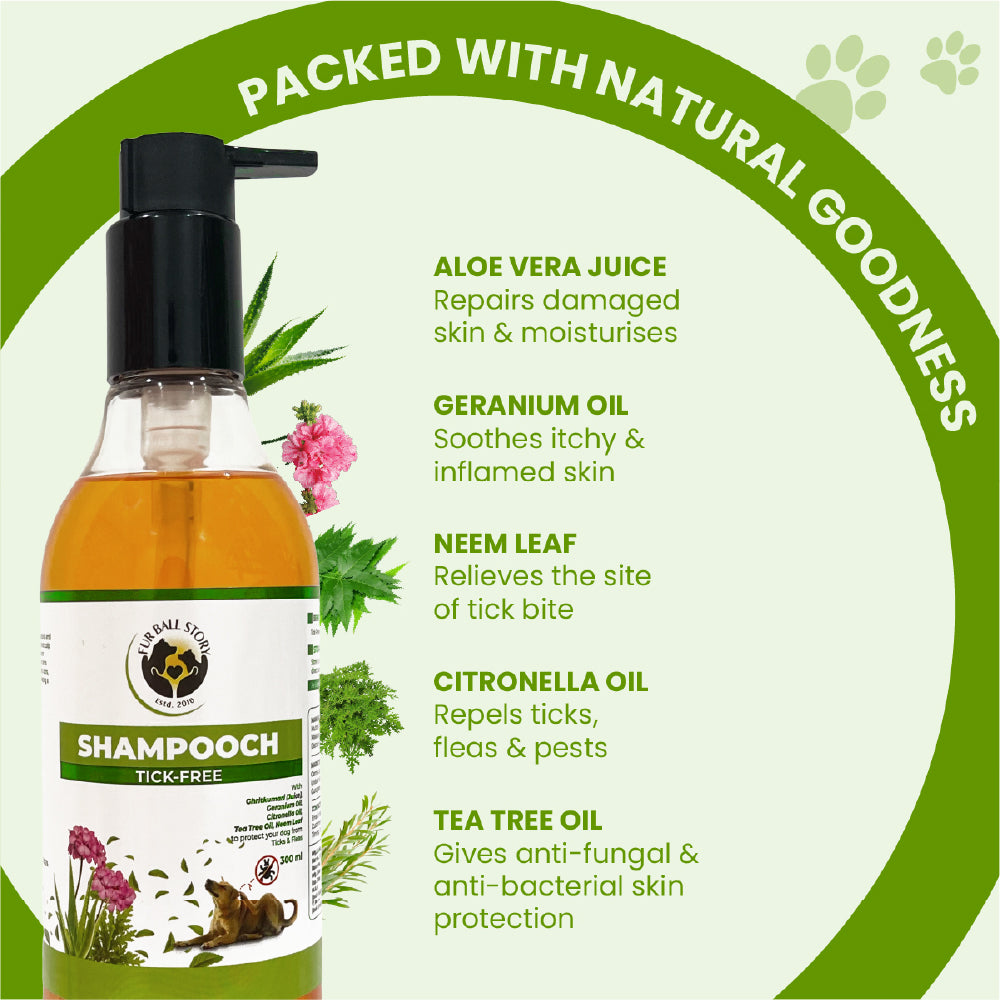 FurBall Story Shampooch Tick Free Shampoo for Dogs image 4