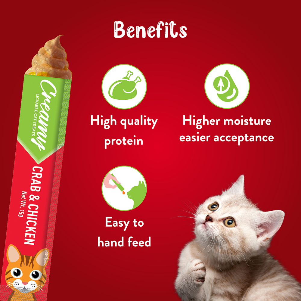 Drools Crab & Chicken Creamy Cat Treats image 2