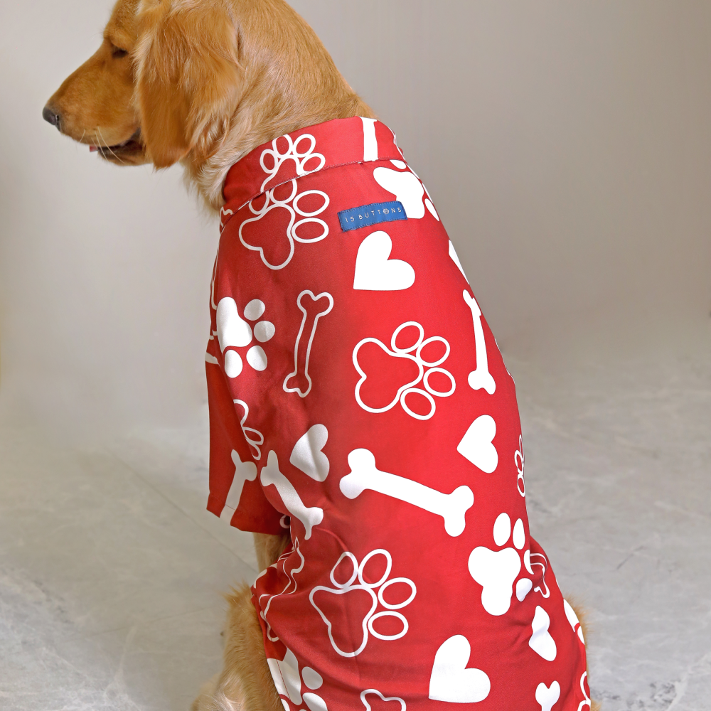15buttons Paws-tive Love Shirt for Dogs image 1