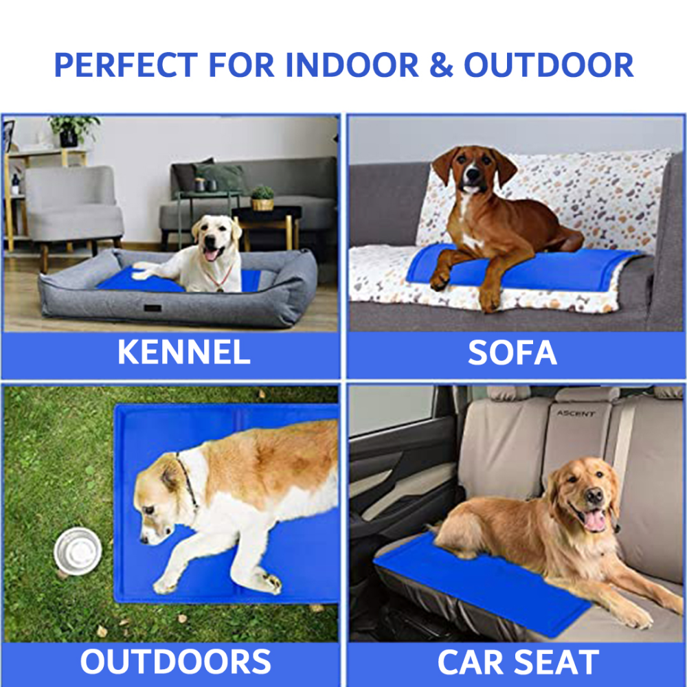 Goofy Tails Pressure Activated Cooling Mat for Dogs and Cats (Blue) image 5