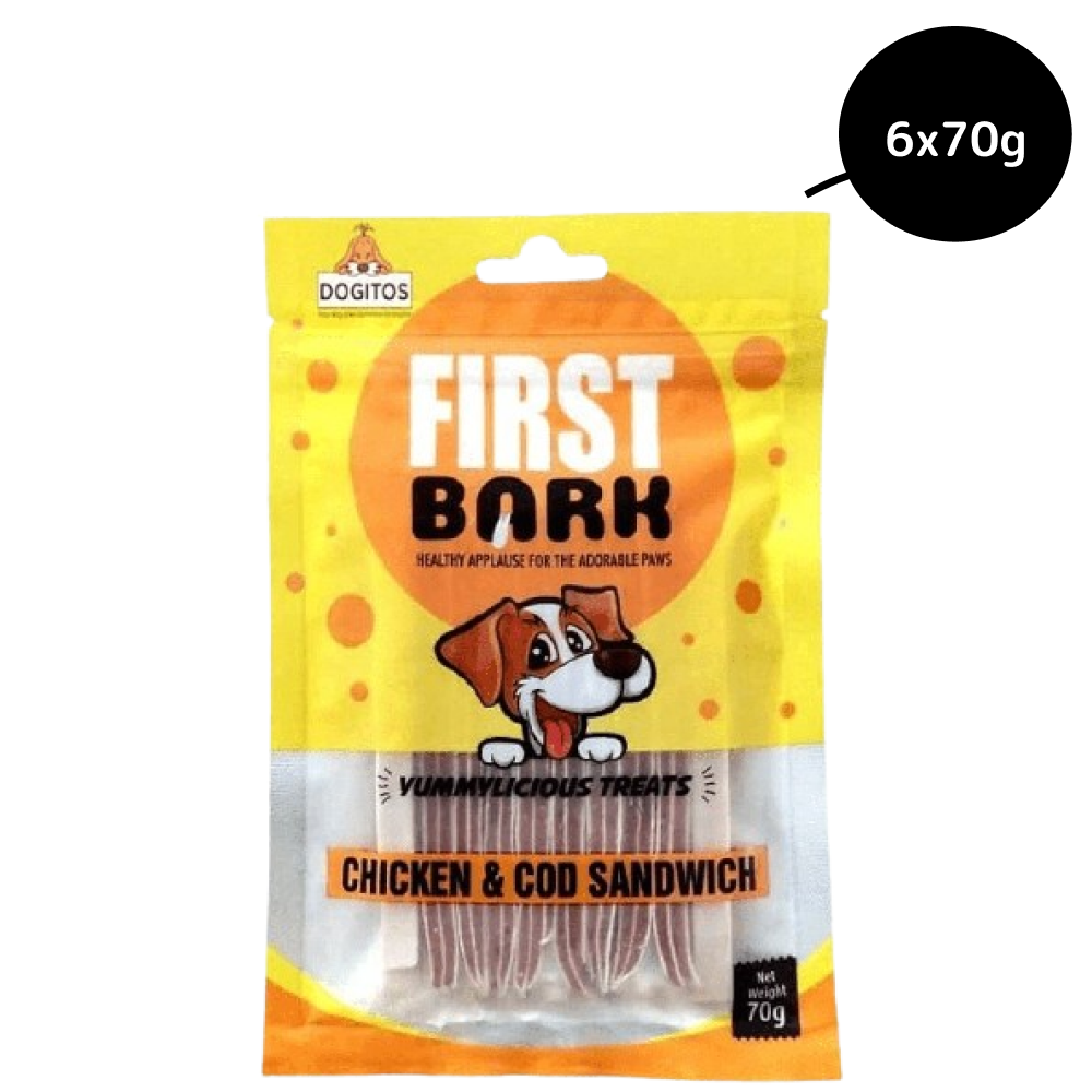 First Bark Chicken & Cod Sandwich Dog Treats image 4