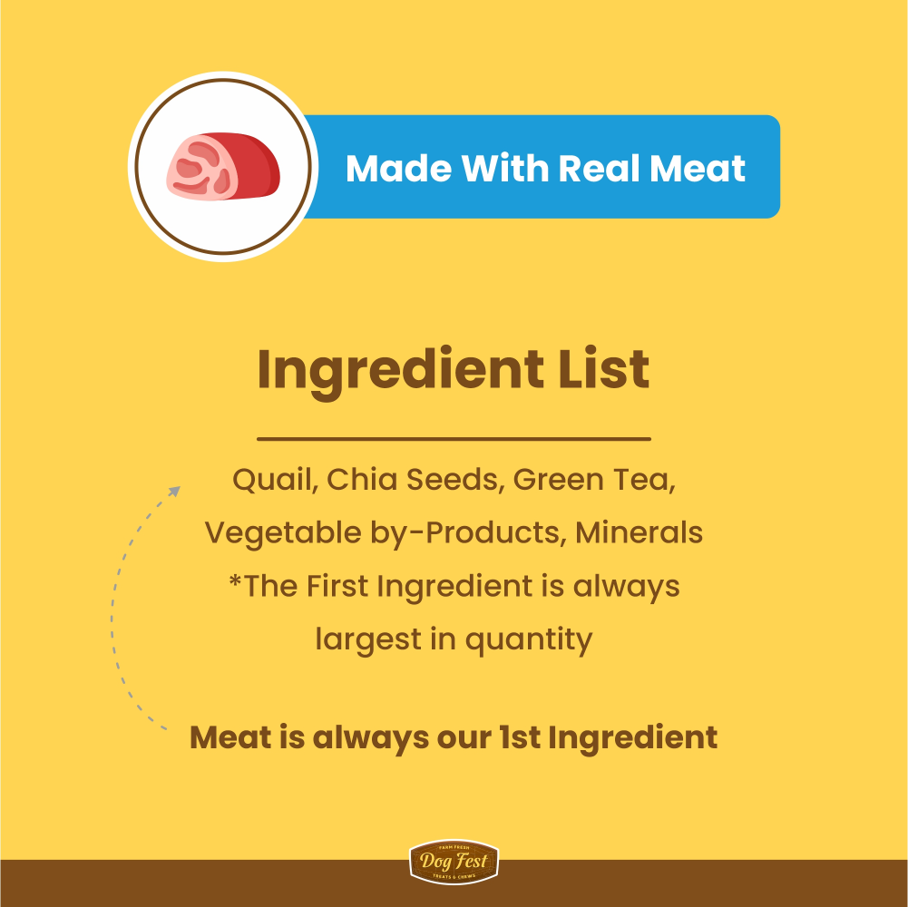 Dogfest Quail & Chia Seeds Training Dog Treats image 3