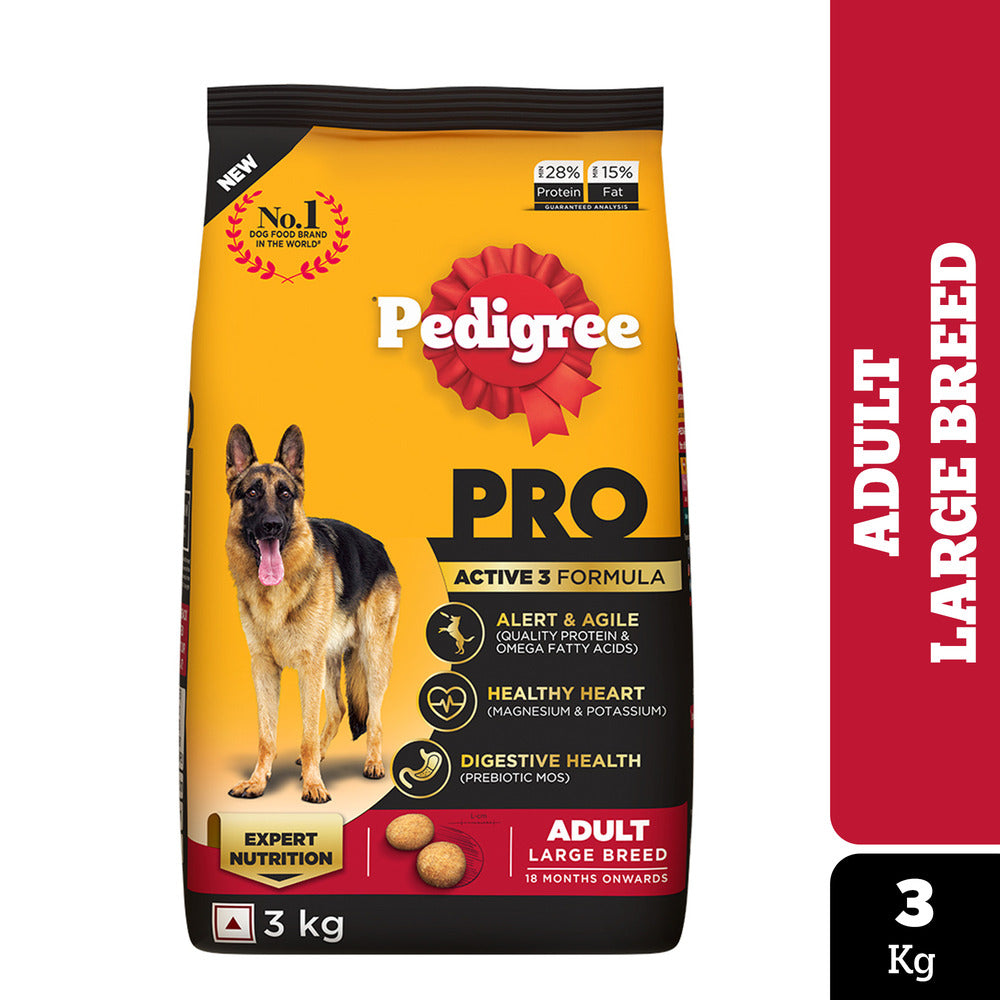 Pedigree PRO Expert Nutrition Active Adult (18 Months Onwards) Large Breed Dog Dry Food image 3