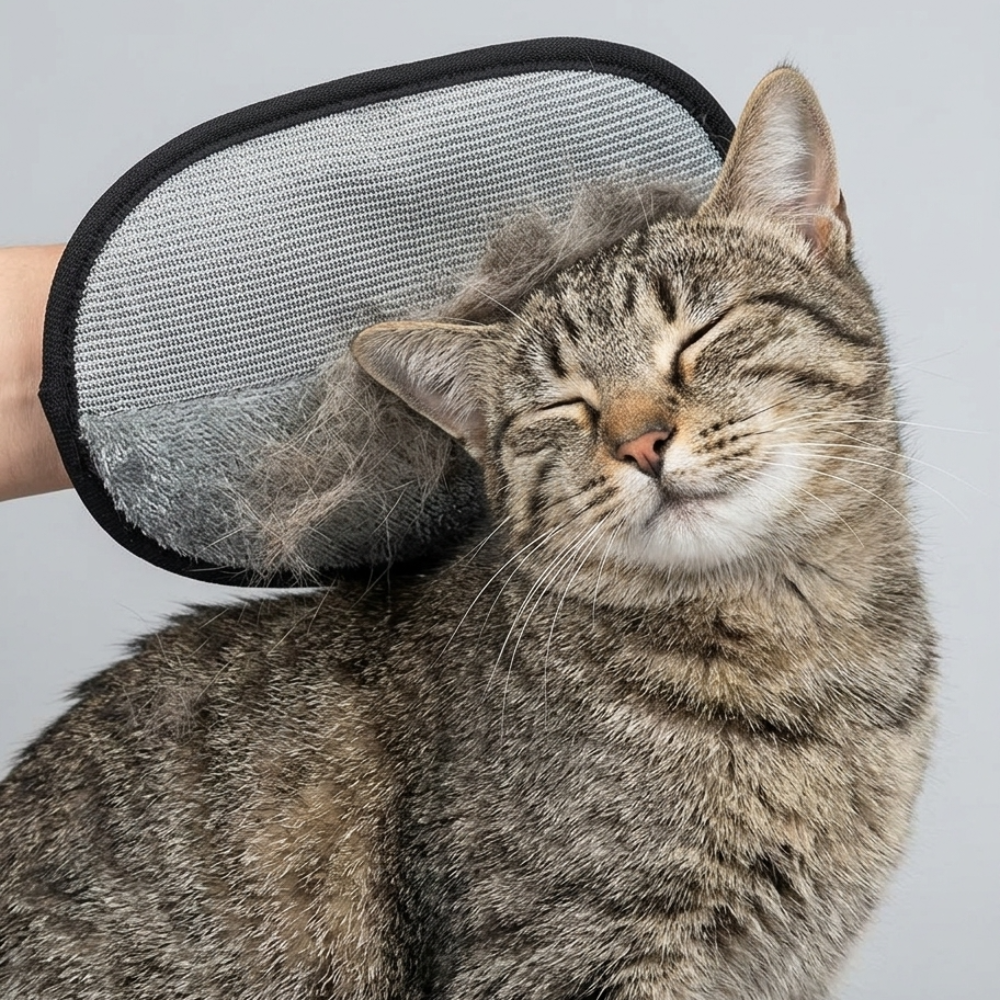 Skatrs Pet Hair & Lint Removal Gloves Static Enhanced Grooming Mitt for Dogs & Cats, Reusable Cleaning Glove for Furniture, Carpets & Car Seats ( Colour May Vary) image 7