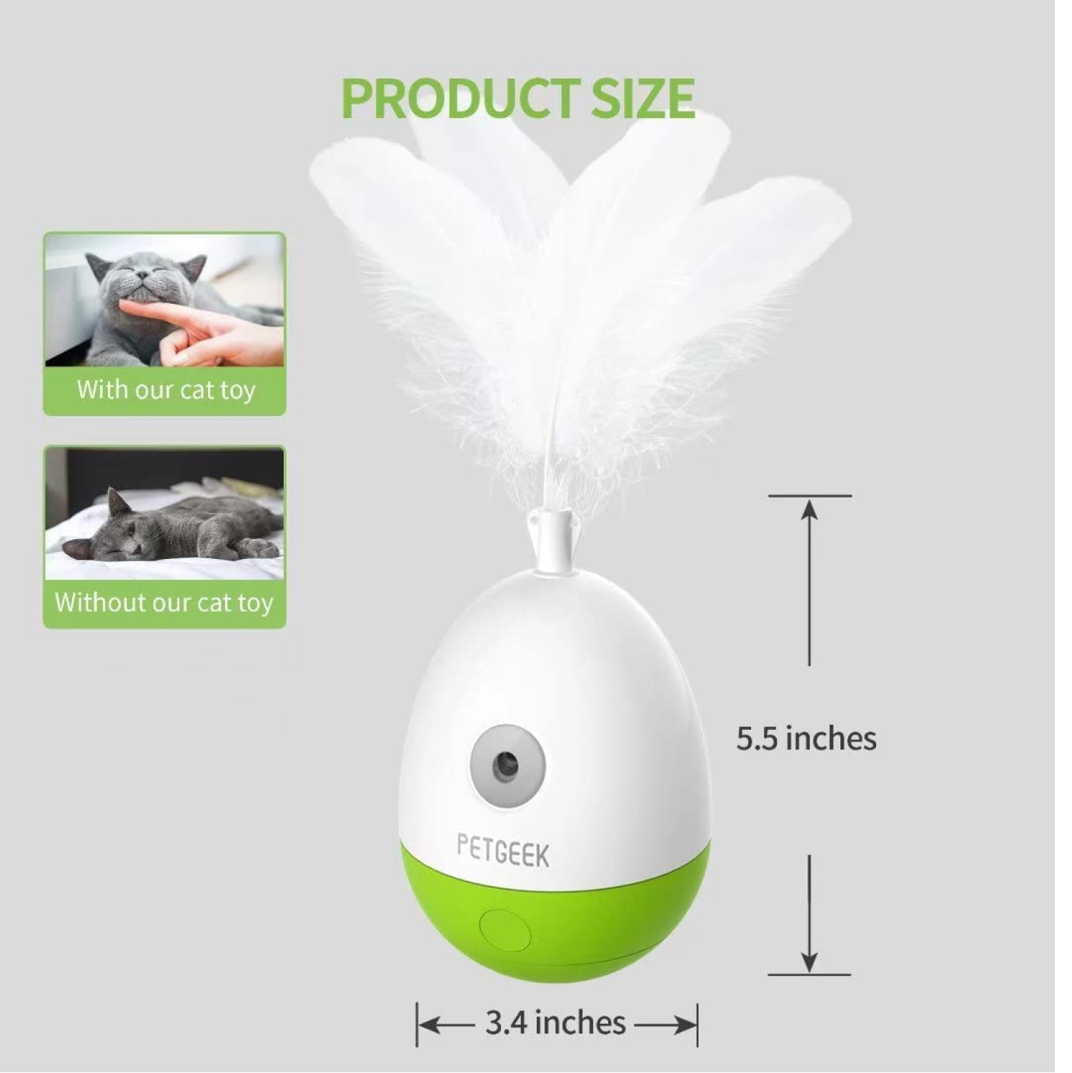 Pet Geek Egg Laser Tumbler Toy for Cats image 6