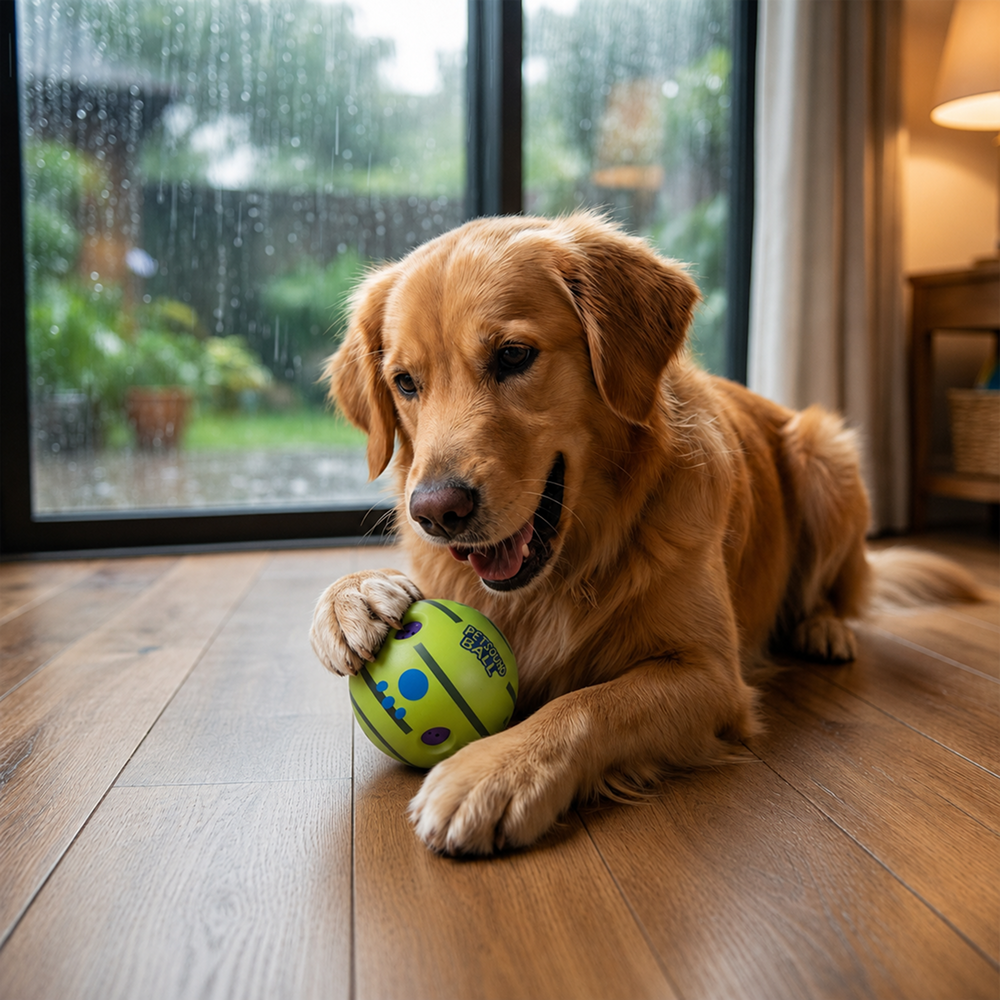 Skatrs Giggle Pet Sound Ball Toy for Dogs and Cats (Green) image 4