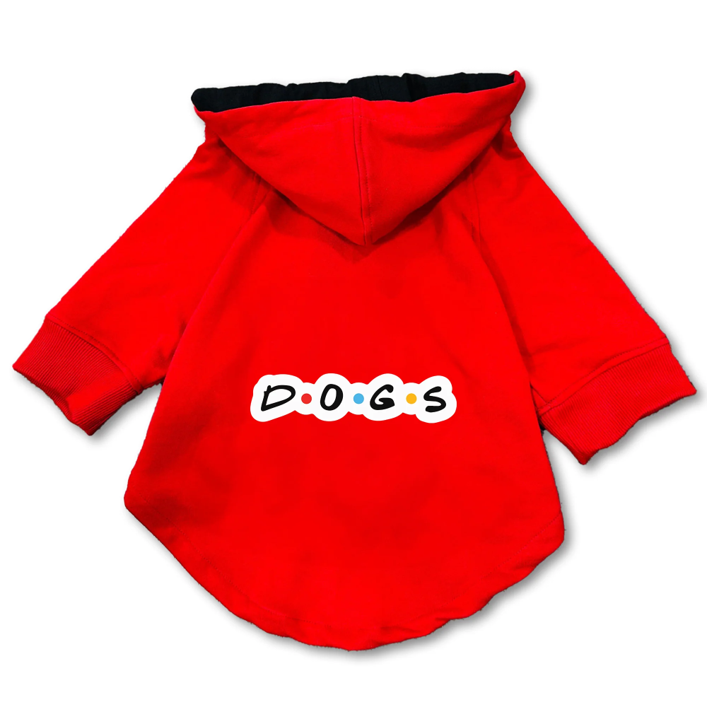 Pawsindia D.O.G.S Hoodie for Dogs (Red) image 3