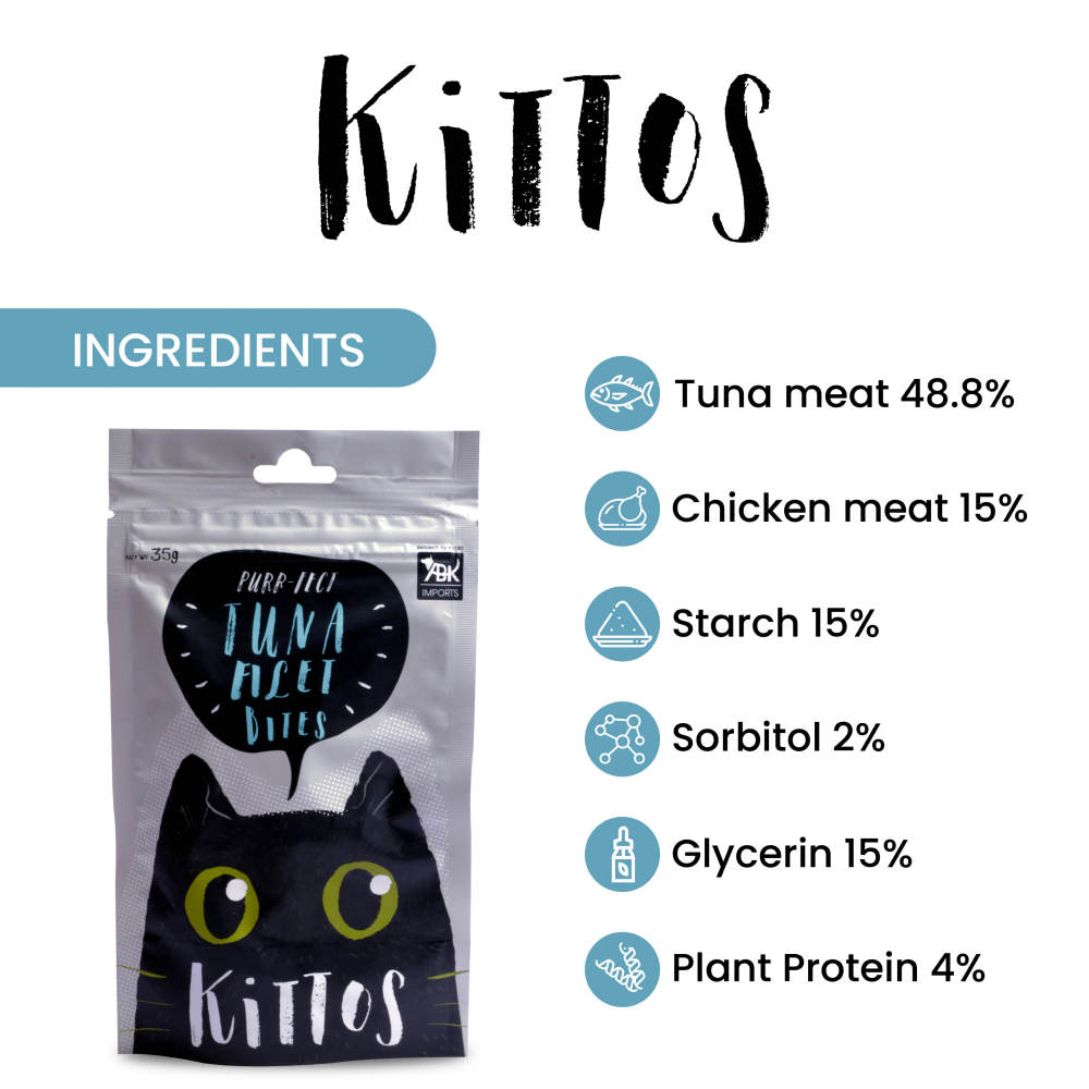 Kittos Purr fect Tuna Filet Bites Cat Treats image 3