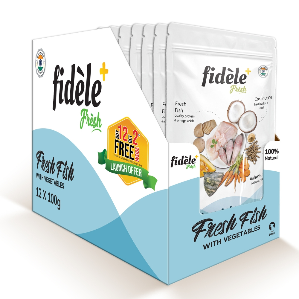 Fidele Plus Fresh Fish with Vegetables Dog Wet Food image 9