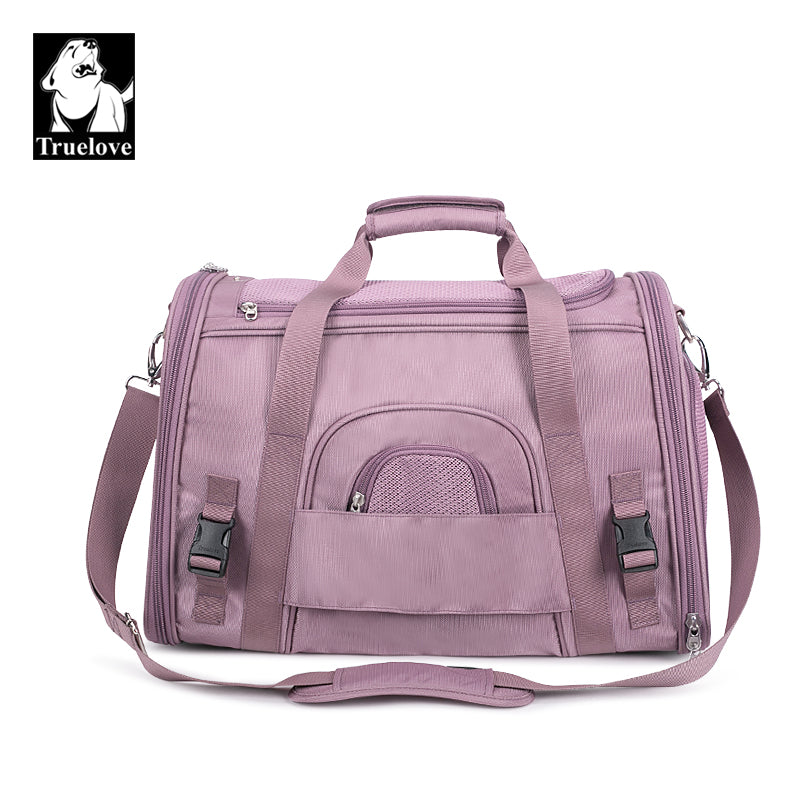 Truelove 1 Side Expandable Duffle Carrier for Dogs & Cats (Wistful Mauve) image 8