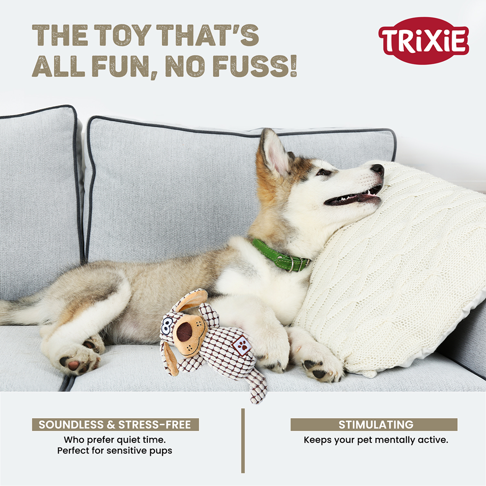 Trixie Soundless Plush Toy for Dogs (Brown) image 5