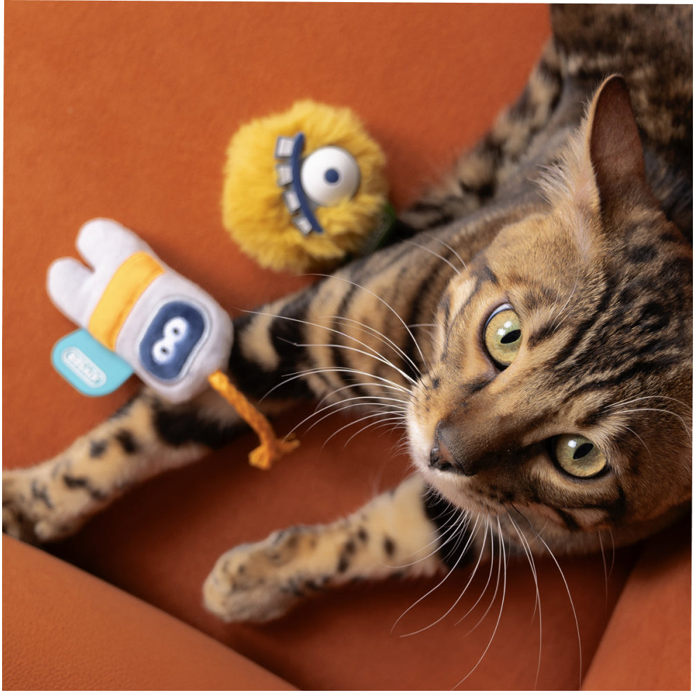 Joyser Cats Monster Plush Toy for Cats (Yellow) image 2