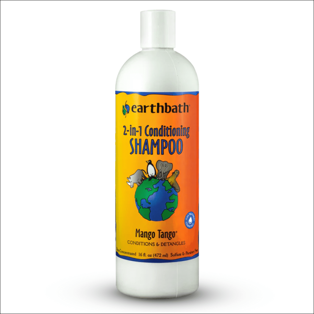EarthBath 2 in 1 Conditioning Shampoo Mango Tango Long Coat for Dogs and Cats image 2