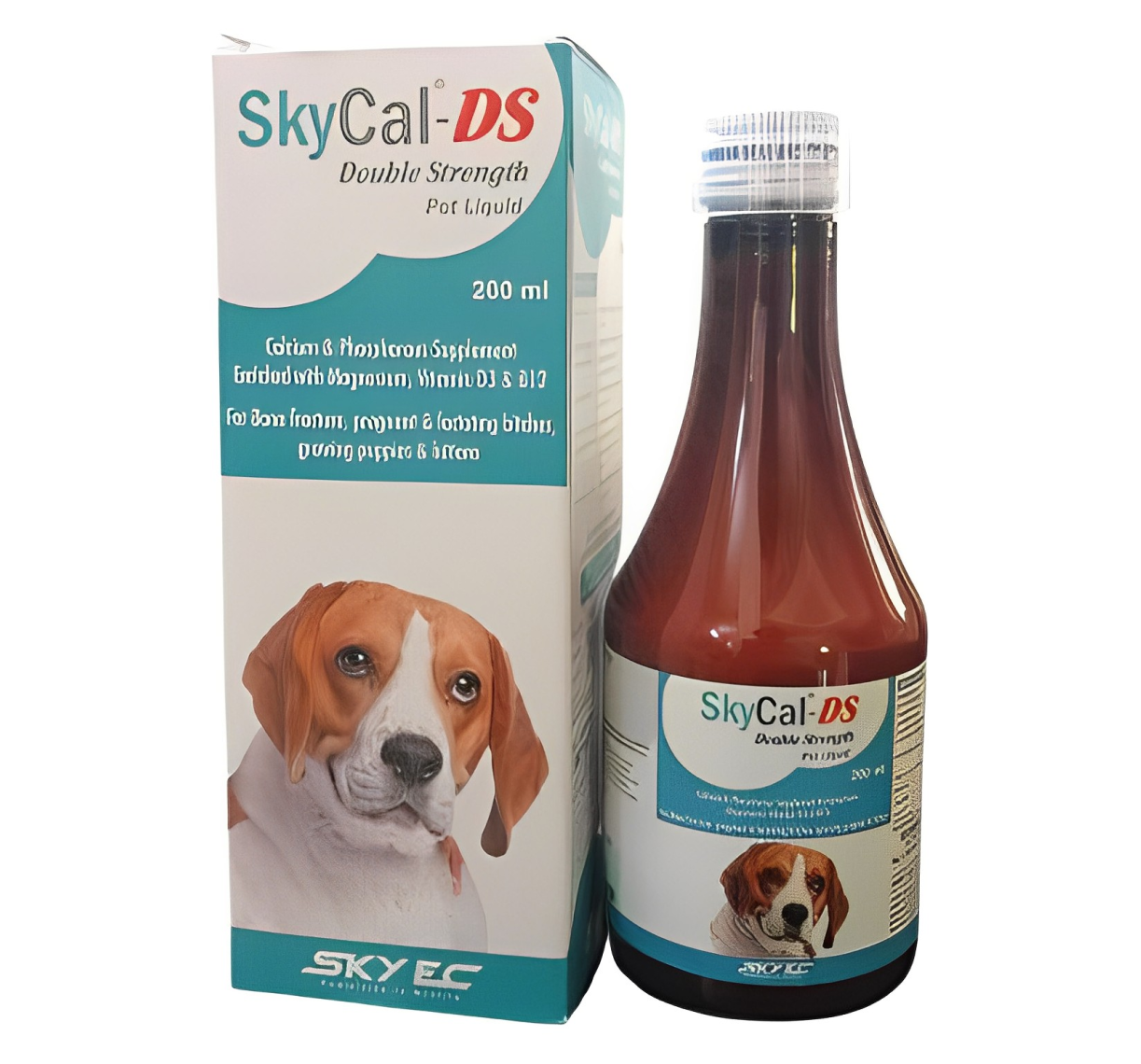 Skyec Sky Cal Pet DS Calcium Supplement for Dogs and Cats (200ml) image 2