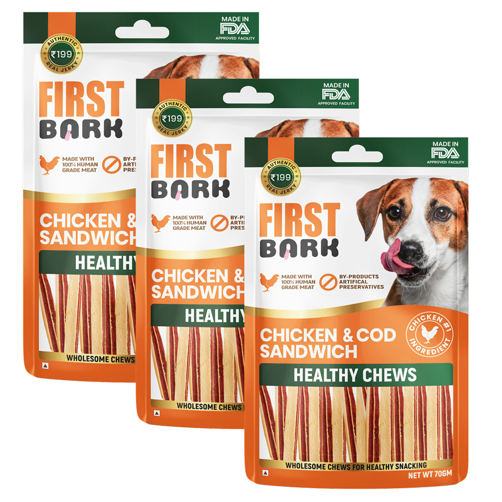 First Bark Chicken & Cod Sandwich Dog Treats image 8