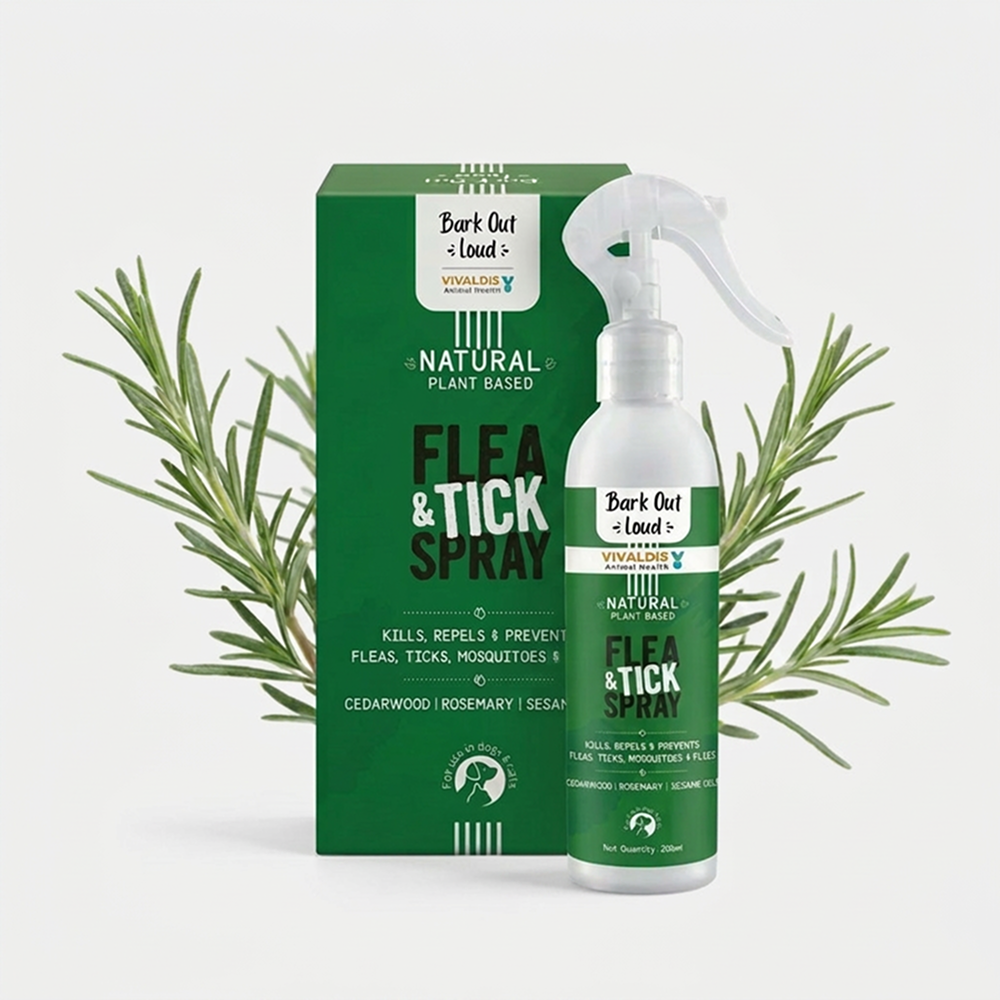 Bark Out Loud Natural Flea & Tick Spray for Dogs and Cats