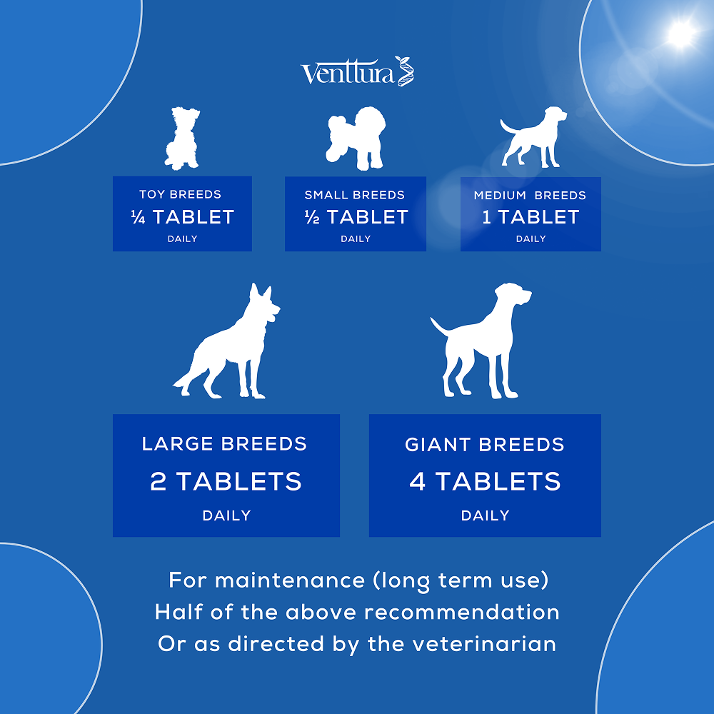 Venttura Flexi Plus Hip and Joint Chewable Tablets for Dogs image 6
