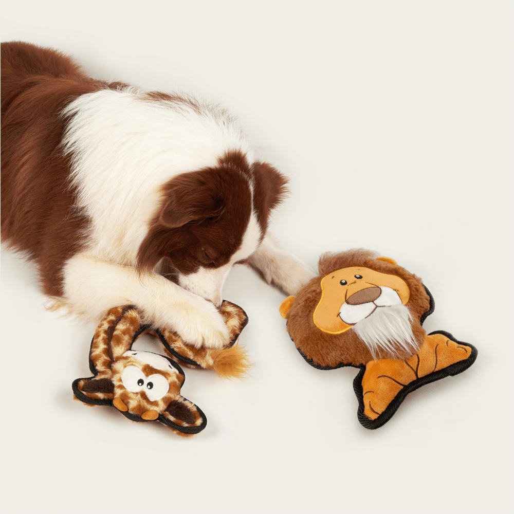 Barkbutler x Fofos Safari Line Lion Plush Toy for Dogs (Brown) image 8