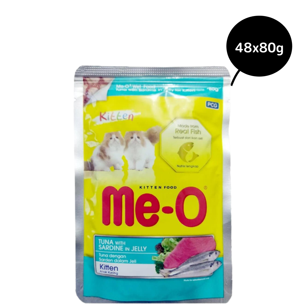 Me O Tuna & Sardine in Jelly Kitten Wet Food image 3
