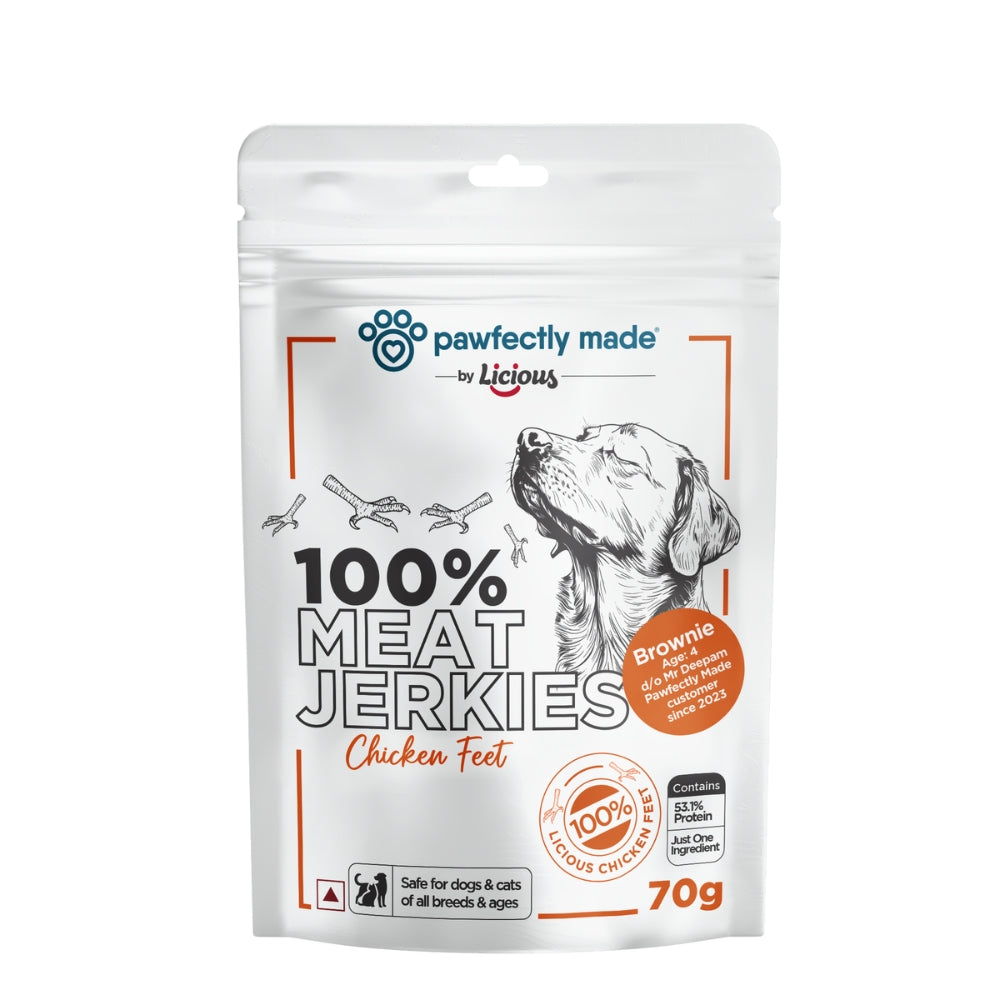 Pawfectly Made By Licious Dehydrated Chicken Feet Jerky Dog Treat