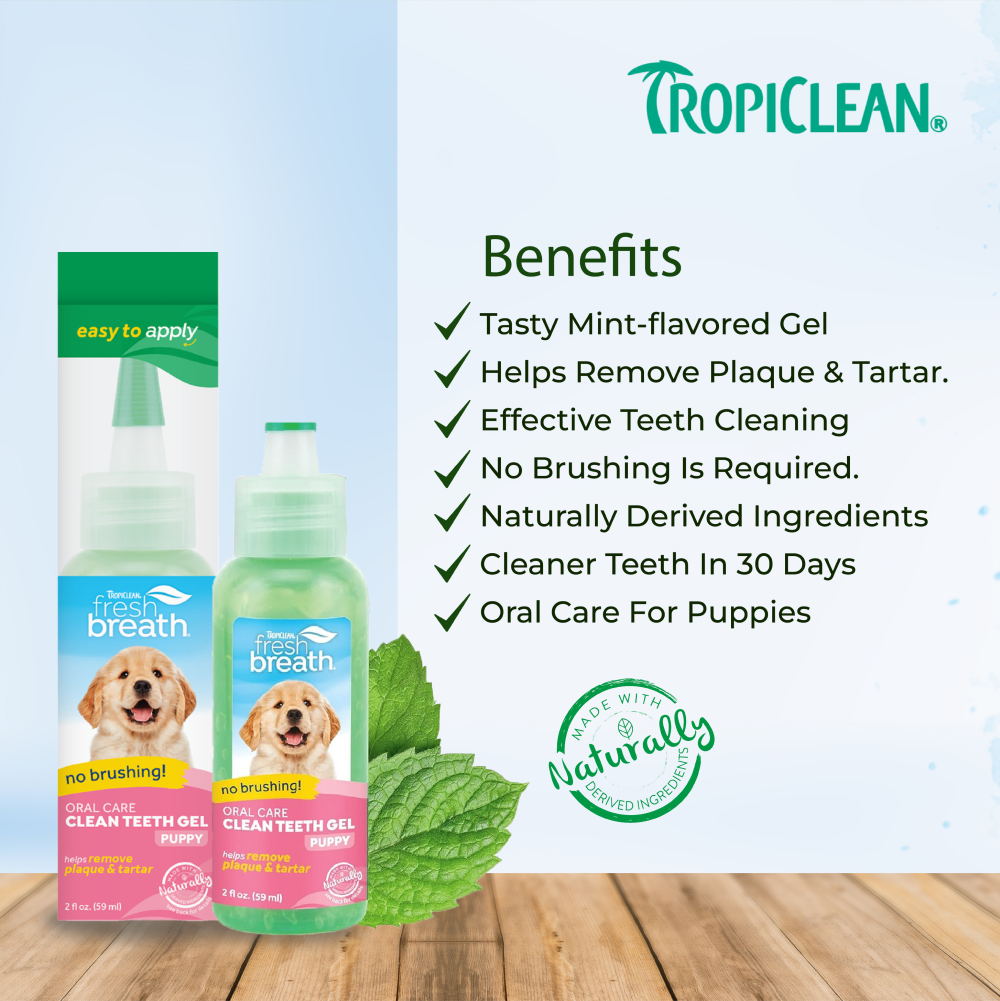 Tropiclean Fresh Breath Puppy Clean Teeth Gel for Dogs image 5