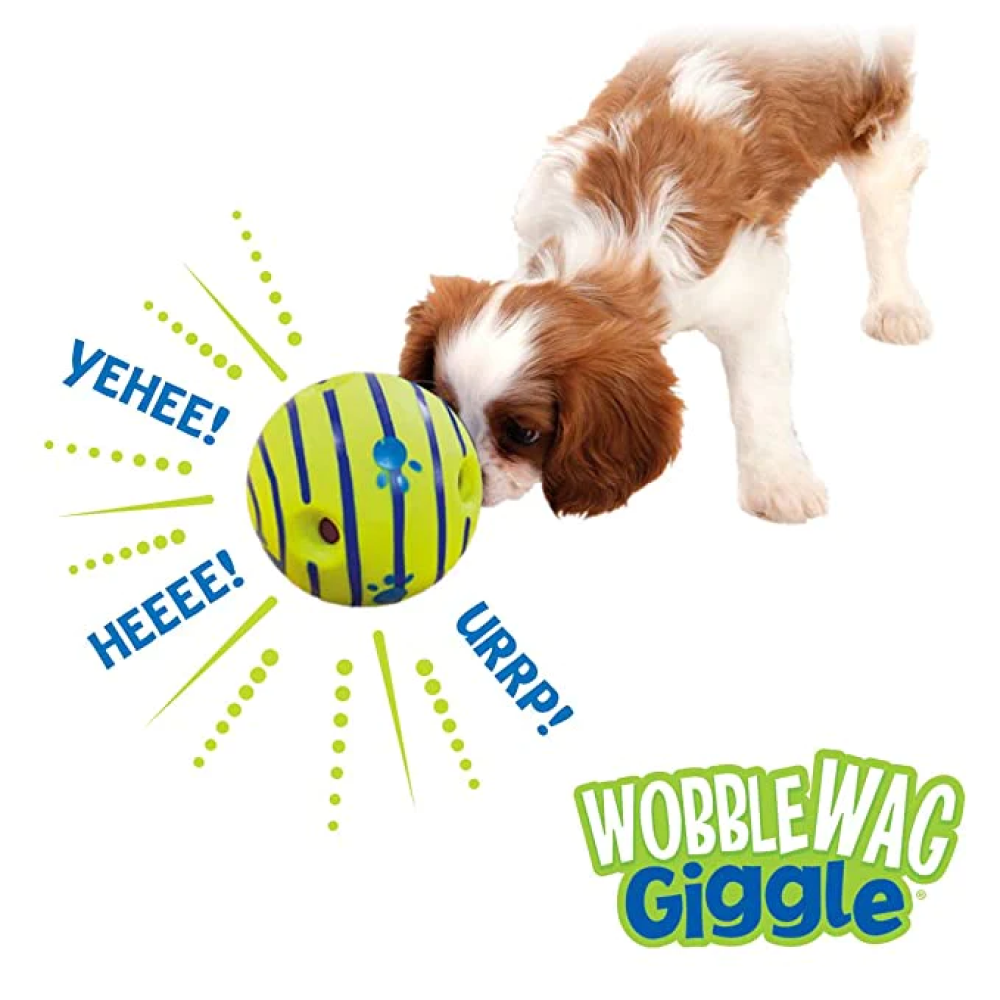 Wobble Wag Giggle Ball Interactive Toy for Dogs | For Medium Chewers (Green) image 8